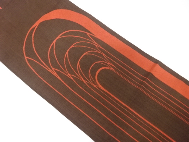 抽象模様織り出し袋帯